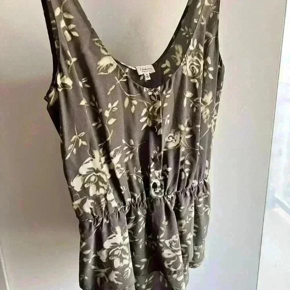 Babaton Aritzia Womens Brown Floral Silk Romantic Feminine Garden Firl Top XS - Picture 8 of 12